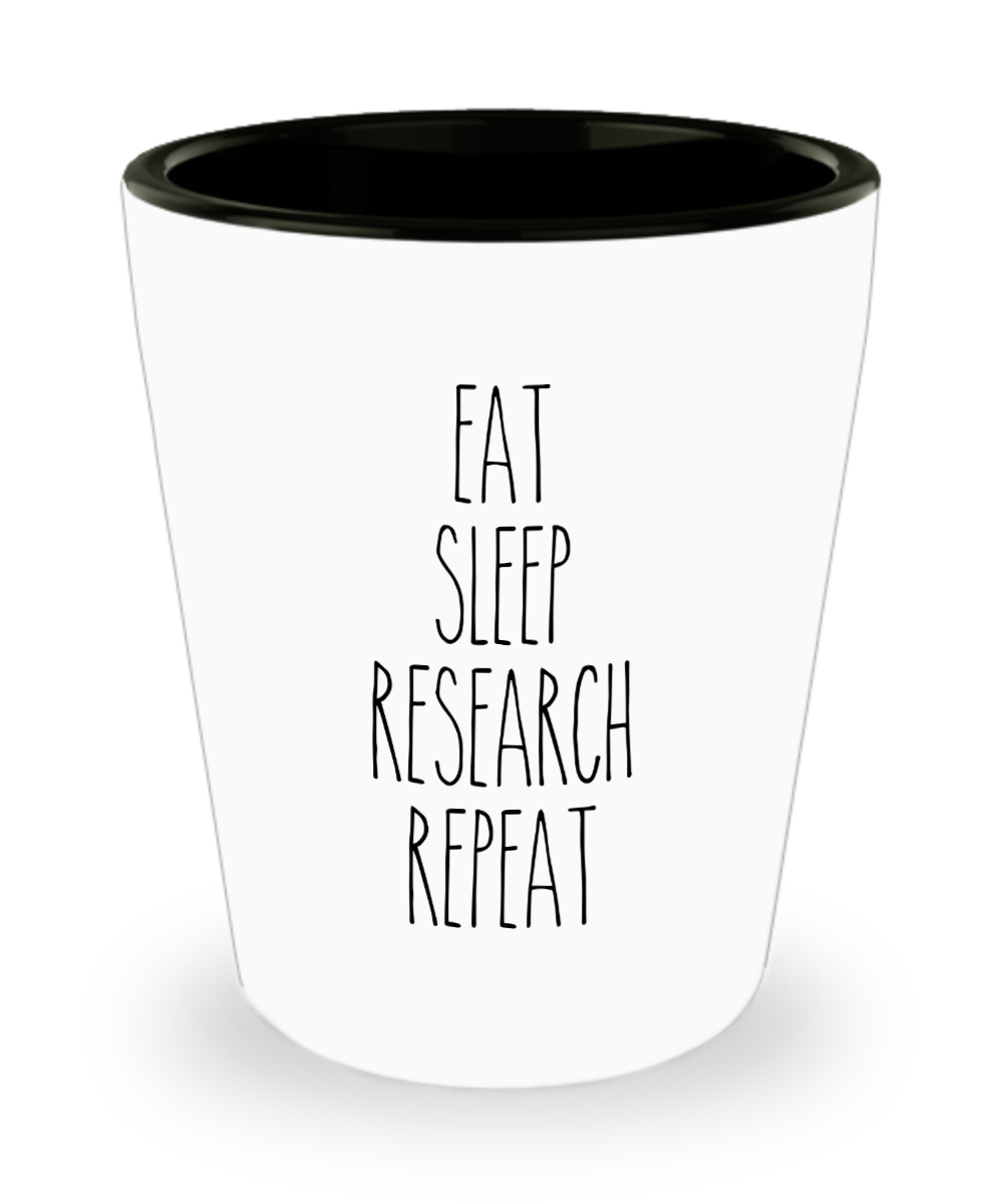 Researcher Shot Glass Scientist Shot Glasses PhD Professor