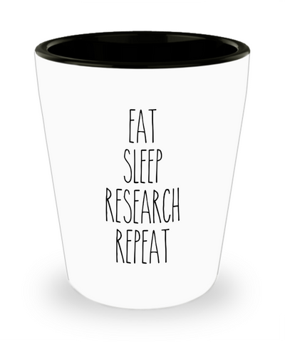Researcher Shot Glass Scientist Shot Glasses PhD Professor
