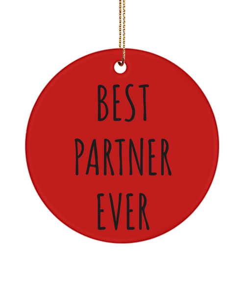Best Partner Ever Anniversary Present Ceramic Christmas Tree Ornament