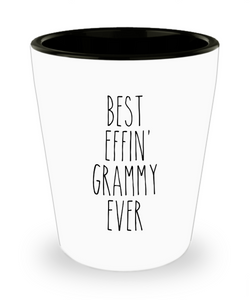 Gift For Grammy Best Effin' Grammy Ever Ceramic Shot Glass Funny Coworker Gifts