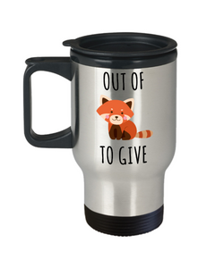 Fox Pun Travel Mug For Fox Sake Mug Zero Fox Given Gifts Out of Fox to Give Funny Stainless Steel Insulated Coffee Cup-Cute But Rude