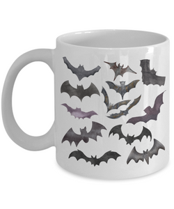 Bat Mug, Spooky Mug, Goth Mug, Witchy Mug, Cottagecore Mug, Dark Academia Mug, Bat Cup