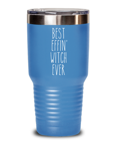 Gift For Witch Best Effin' Witch Ever Insulated Drink Tumbler Travel Cup Funny Coworker Gifts