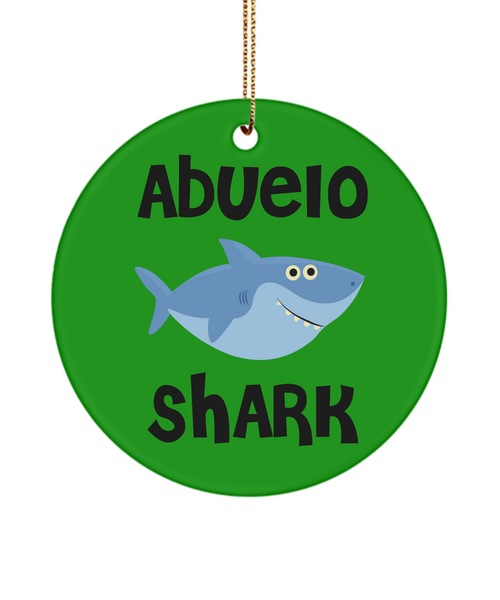 Abuelo Shark Christmas Tree Ornament Ceramic Ornaments