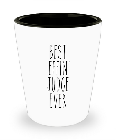 Gift For Judge Best Effin' Judge Ever Ceramic Shot Glass Funny Coworker Gifts