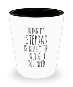 Funny Stepdad Gift for Stepdads from Stepdaughter or Stepson Best Stepdad Ever Father's Day Birthday Present Shot Glass