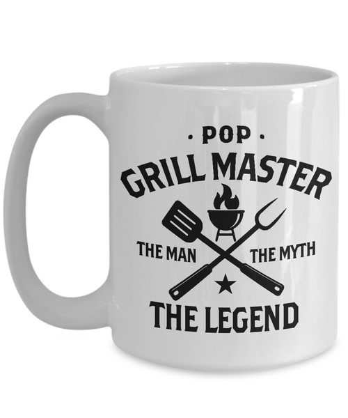 Pop Grillmaster The Man The Myth The Legend Mug Coffee Cup Funny Gift