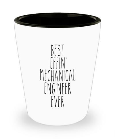Gift For Mechanical Engineer Best Effin' Mechanical Engineer Ever Ceramic Shot Glass Funny Coworker Gifts