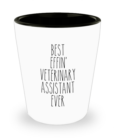 Gift For Veterinary Assistant Best Effin' Veterinary Assistant Ever Ceramic Shot Glass Funny Coworker Gifts