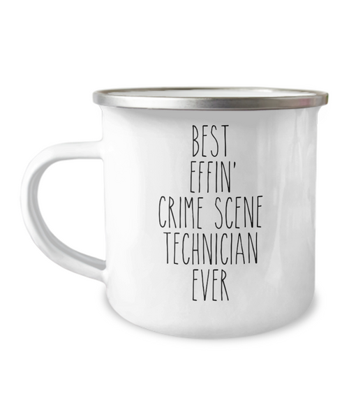 Gift For Crime Scene Technician Best Effin' Crime Scene Technician Ever Camping Mug Coffee Cup Funny Coworker Gifts