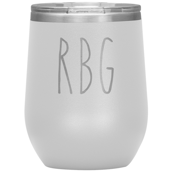 Ruth Bader Ginsburg Notorious RBG Wine Tumbler Stemless Stainless Steel Insulated BPA Free 12oz