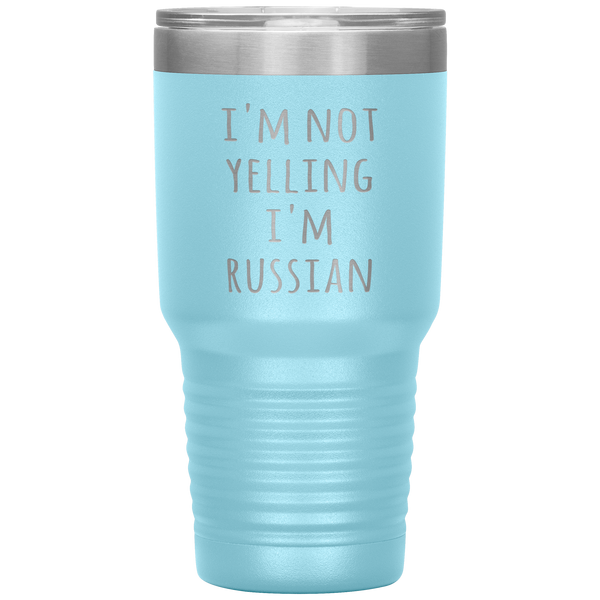 Russia Tumbler I'm Not Yelling I'm Russian Funny Gift Travel Coffee Cup 30oz BPA Free