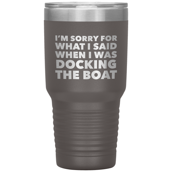 Boating Gifts Funny Boater Tumbler for a Boat Owner Travel Coffee Cup 30oz BPA Free