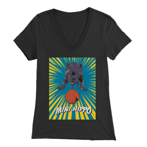 Mini Hippo T-Shirt Women's V-Neck