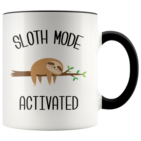 Sloth Mode Activated Mug Cute Sloths Lover Gift Coffee Cup Introvert Gift