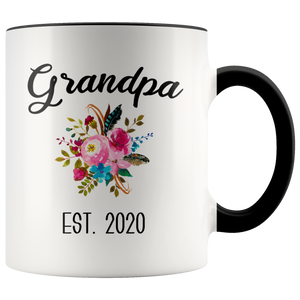Grandpa to be Mug Gifts for New Grandpas Est 2020 Pregnancy Announcement for Grandparents Reveal to Grandparents