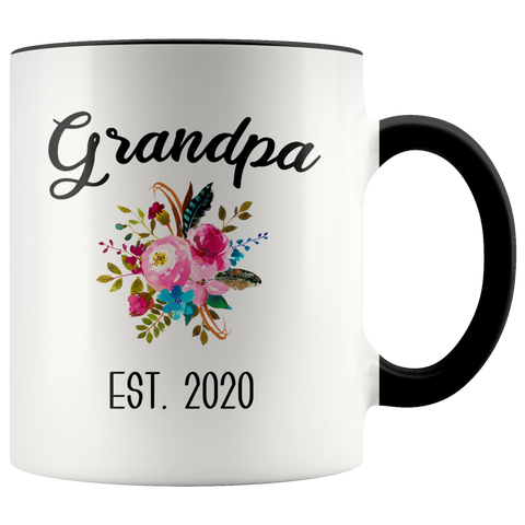 Grandpa to be Mug Gifts for New Grandpas Est 2020 Pregnancy Announcement for Grandparents Reveal to Grandparents