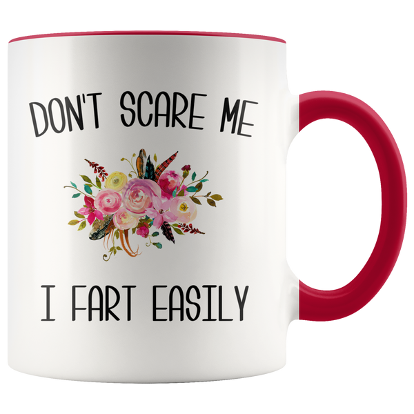 Funny Fart Mug Don't Scare Me I Fart Easily Coffee Cup Gag Gift Exchange Idea