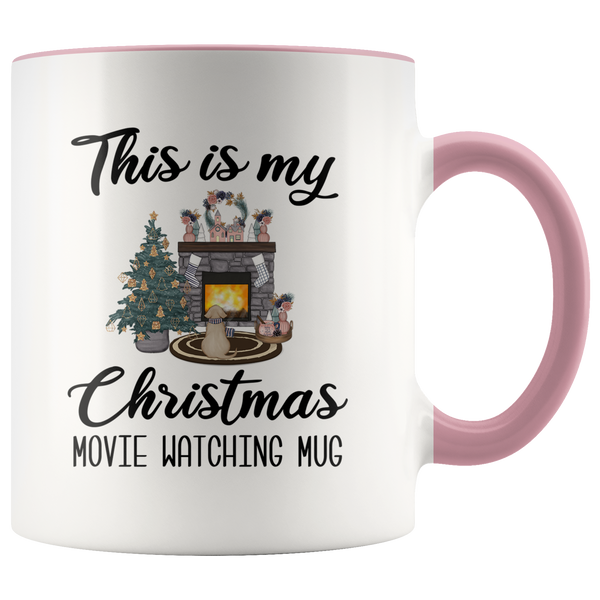 This is My Christmas Movie Watching Mug Christmas Coffee Cup Cute Holiday Gifts for Her