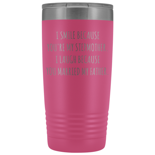 Stepmom Mug Step Mom Gifts Stepmother for Step Mom Present Stepparent Mother's Day Funny Tumbler Insulated Travel Coffee Cup 20oz BPA Free