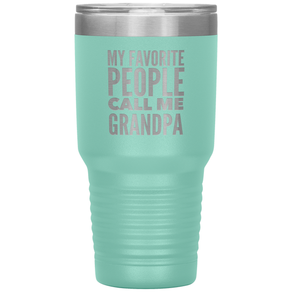 Gifts for Grandpa My Favorite People Call Me Grandpa Tumbler Grandpa Mug Insulated Hot Cold Travel Grandpa Coffee Cup 30oz BPA Free