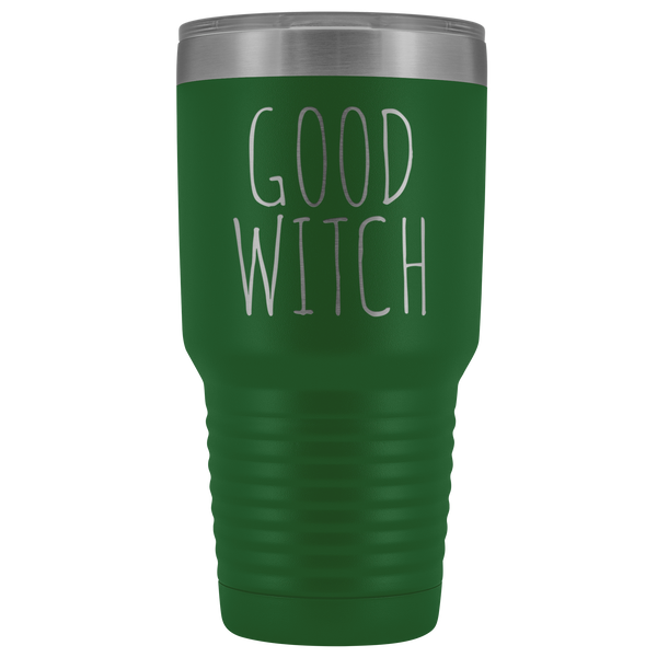 Good Witch Tumbler Funny Fall Halloween Gifts for Friends Metal Mug Insulated Hot Cold Travel Coffee Cup 30oz BPA Free