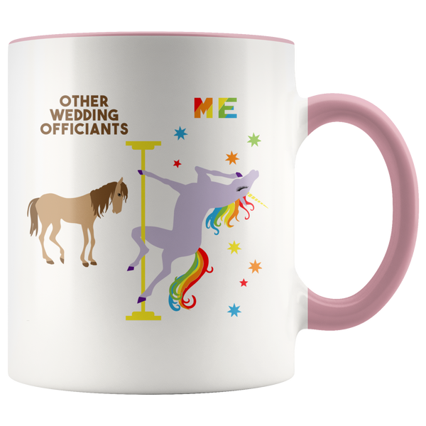 Funny Wedding Officiant Gift Wedding Officiant Mug Officiant Proposal Gift Pole Dancing Unicorn Coffee Cup