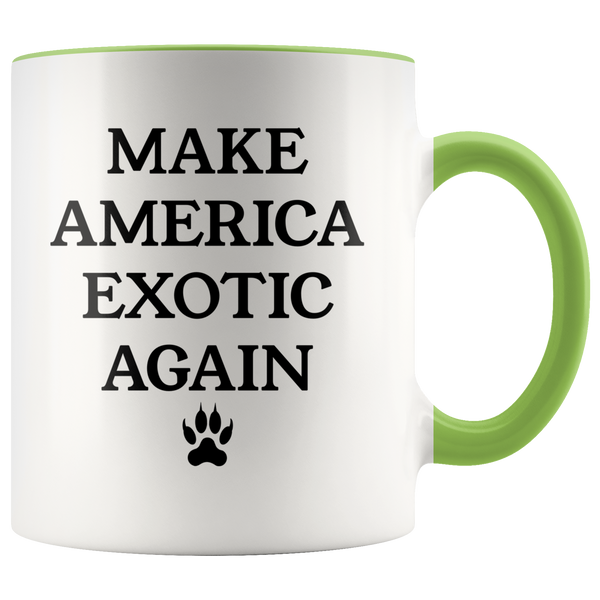 Make America Exotic Again Mug Funny 2020 Coffee Cup Tiger Mug Gift for Her Gift for Him