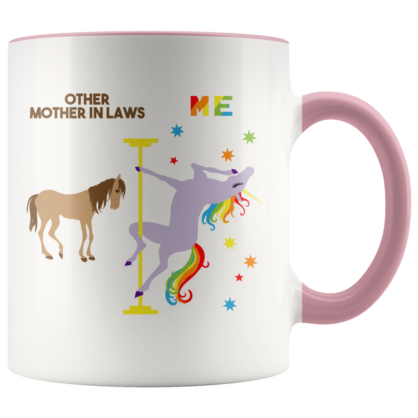 Mother in Law Gift for Mother in Law Mug Mother of the Groom Gift from Bride Mother in Law Wedding Gift Coffee Cup Pole Dancing Unicorn