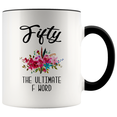 Funny 50th Birthday Gift for Women 50th Birthday Party Ideas for Her 50 Years Old Mug Turning 50 Midlife Coffee Cup