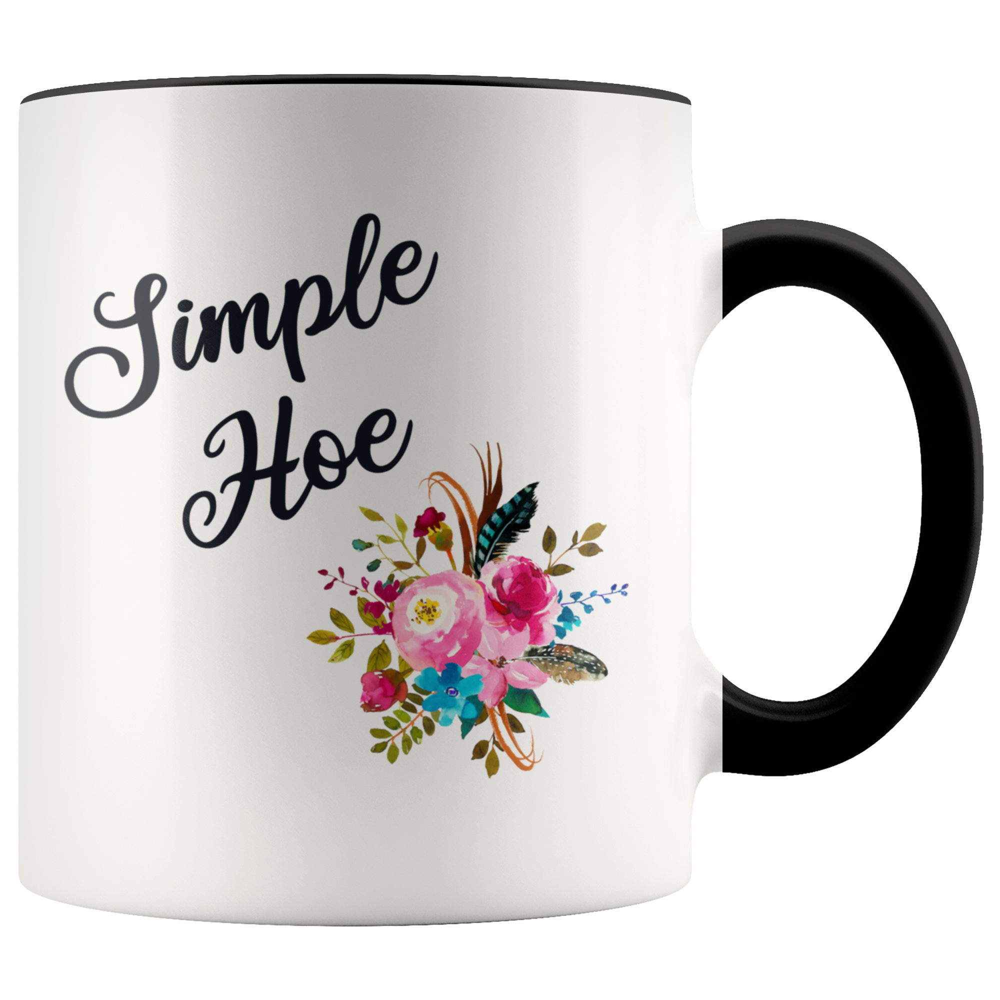 Simple Hoe Mug Funny Floral Coffee Cup Rude Gag Gift Idea Crass Insulting Best Friend Birthday Gifts