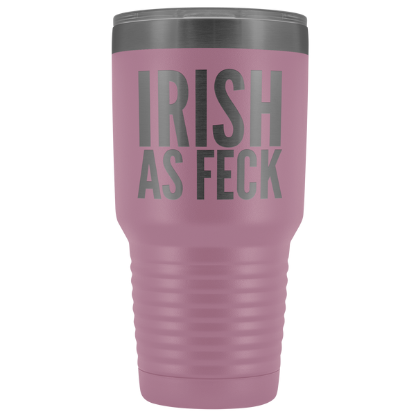 Irish As Feck Tumbler Irish AF St Patricks Day Beer Drinking Mug Funny Tumbler Double Wall Vacuum Insulated Hot Cold Travel Cup 30oz BPA Free-Cute But Rude