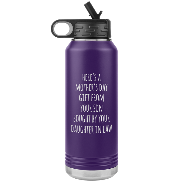 Here's a Mother's Day Gift From Your Son Insulated Water Bottle Tumbler 32oz BPA Free