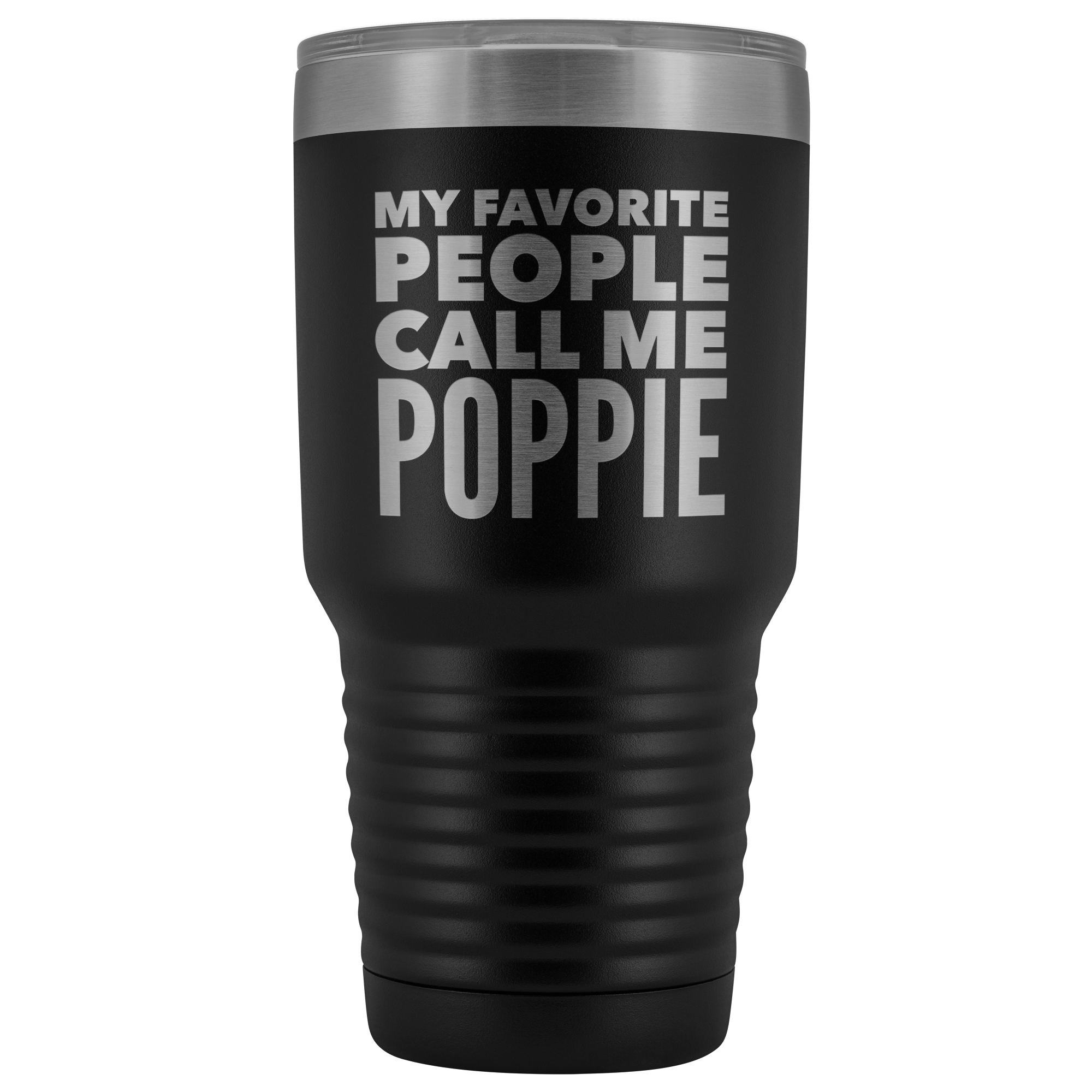 Poppie Tumbler Metal Mug Gift for Poppie Double Wall Vacuum Insulated Hot Cold Travel Cup 30oz BPA Free