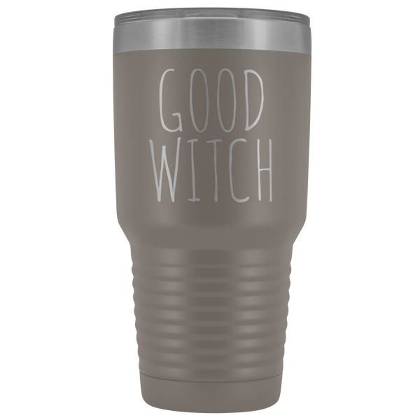 Good Witch Tumbler Funny Fall Halloween Gifts for Friends Metal Mug Insulated Hot Cold Travel Coffee Cup 30oz BPA Free