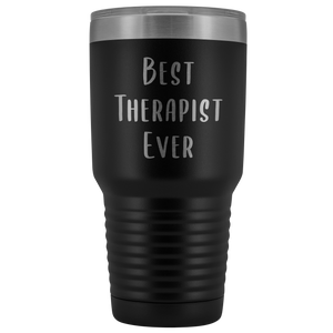 Best Therapist Ever Mug Mental Health Gifts Counselor Gift Therapy Tumbler Metal Insulated Hot Cold Travel Coffee Cup 30oz BPA Free