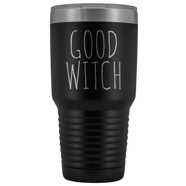 Good Witch Tumbler Funny Fall Halloween Gifts for Friends Metal Mug Insulated Hot Cold Travel Coffee Cup 30oz BPA Free