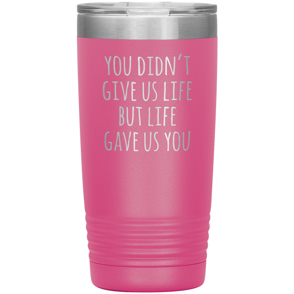 Stepmom Gift Idea for Stepmother Adoptive Mom Mother's Day Present From Us Stemless Insulated Tumbler Hot Cold BPA Free 20oz Travel Coffee Cup