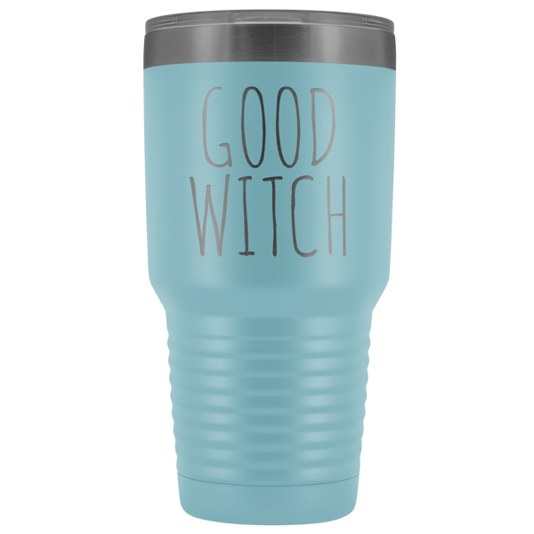 Good Witch Tumbler Funny Fall Halloween Gifts for Friends Metal Mug Insulated Hot Cold Travel Coffee Cup 30oz BPA Free