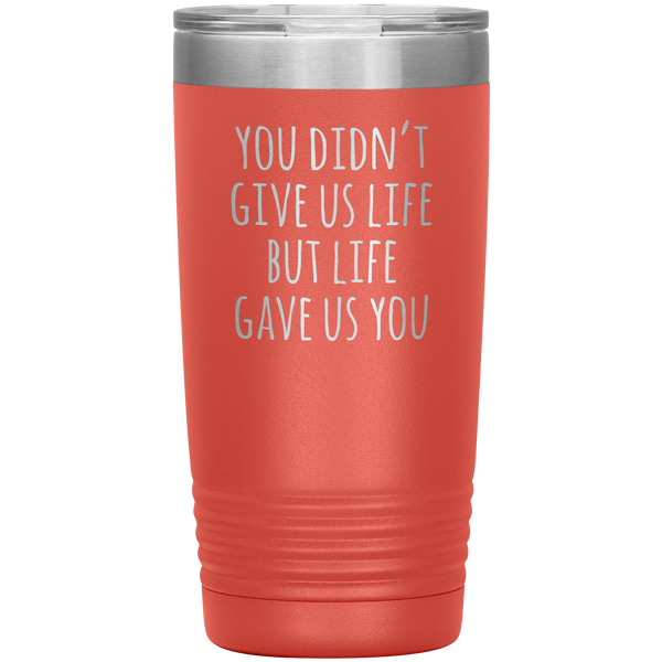 Stepmom Gift Idea for Stepmother Adoptive Mom Mother's Day Present From Us Stemless Insulated Tumbler Hot Cold BPA Free 20oz Travel Coffee Cup