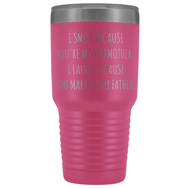 Stepmom Mug Step Mom Gifts Stepmother Gift for Step-Mom Present for Stepparent Mother's Day Funny Tumbler Insulated Hot Cold Travel Coffee Cup 30oz BPA Free