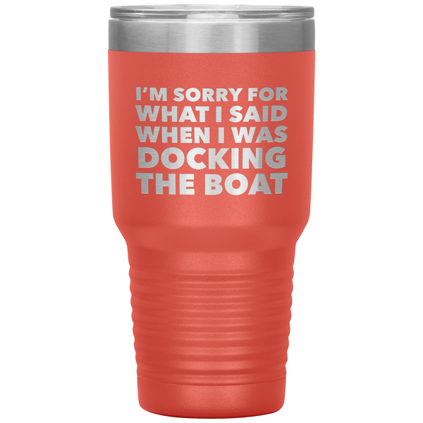 Boating Gifts Funny Boater Tumbler for a Boat Owner Travel Coffee Cup 30oz BPA Free