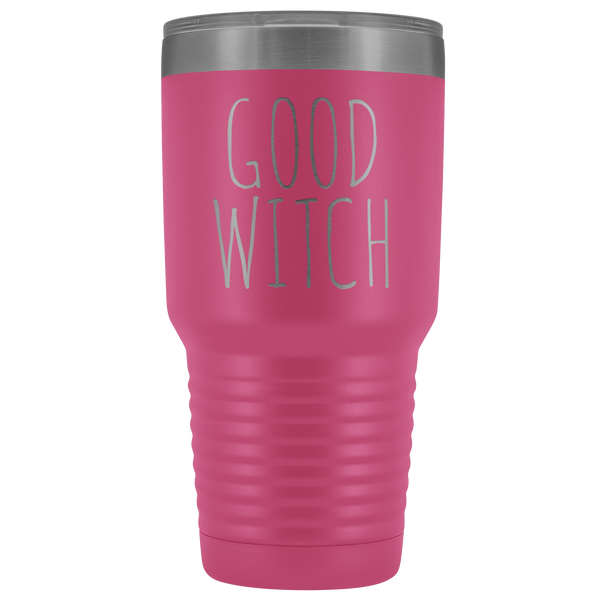 Good Witch Tumbler Funny Fall Halloween Gifts for Friends Metal Mug Insulated Hot Cold Travel Coffee Cup 30oz BPA Free