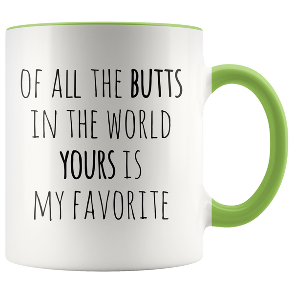 Valentine Gift for Her Funny Mug Wife Gift for Women Girlfriend Gifts Your Butt is My Favorite Coffee Cup 11 oz Red Mug