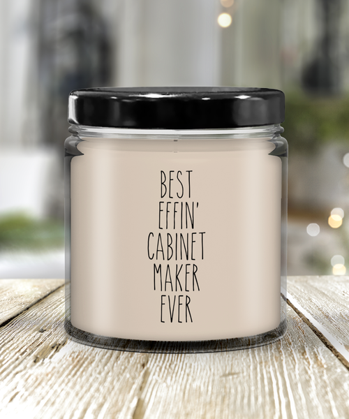 Gift For Cabinet Maker Best Effin' Cabinet Maker Ever Candle 9oz Vanilla Scented Soy Wax Blend Candles Funny Coworker Gifts