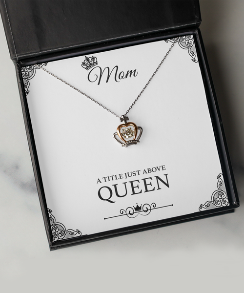 Mama Necklace Mommy Necklace Mom a Title Just Above Queen Jewelry Gift Box for Mother's Day