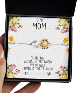 To My Mom Bracelet Funny Mother's Day Gift From Daughter Gift From Son Of All the Vaginas in the World