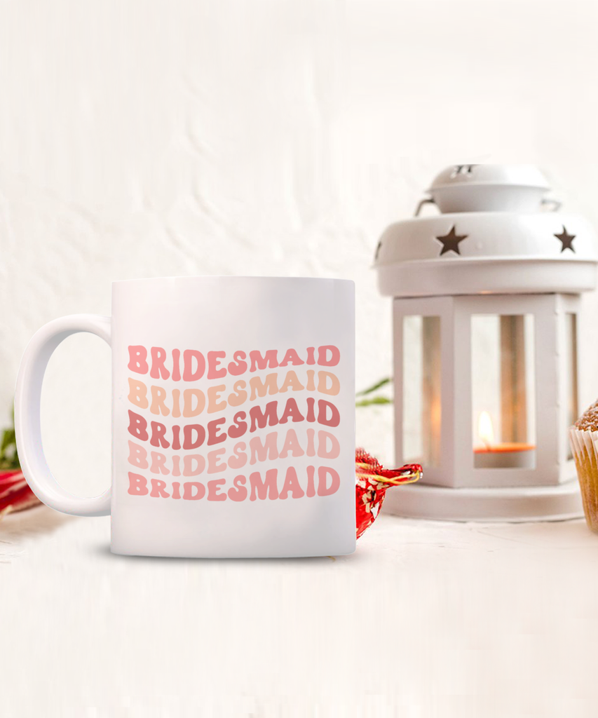 Bridesmaid Mug, Groovy Bachelorette, Groovy Bridesmaid, Retro Bridesma –  Cute But Rude