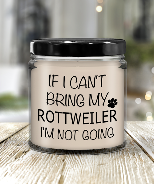 Rottweiler, Rottweiler Gift, Rottweiler Gifts, Rottweiler Candle 9 oz Vanilla Scented Soy Wax