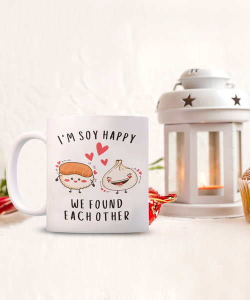 Anniversary Gift, Dating Anniversary, Newlywed Mug, 5th Anniversary, 10th Anniversary, 25th Anniversary, Girlfriend Gift, Sushi Gift, Sushi Gifts, Kawaii Mug